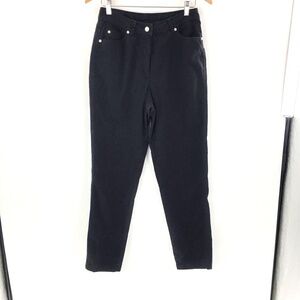 Vtg Womens High Rise Relaxed Fit Jeans Black 90s Emanuel Ungaro Twill Sz 27 x 29